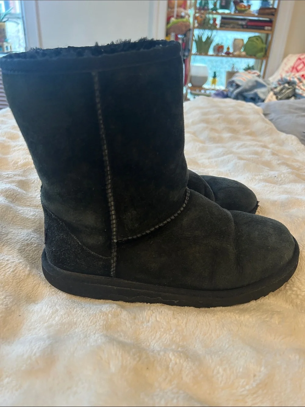 UGG Black Shearling Lined Boot